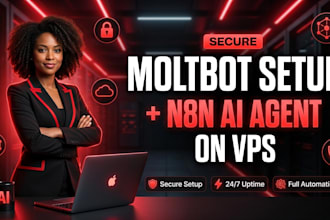 do moltbot setup using clawdbot, n8n automation, ai agent, install on vps