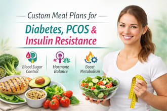 be your dietitian for diabetes pcos and insulin resistance diet and meal plan