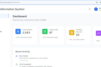 build a hospital management system with patient, visit and billing module