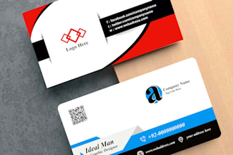 design a professional,luxury,and modern buisness card