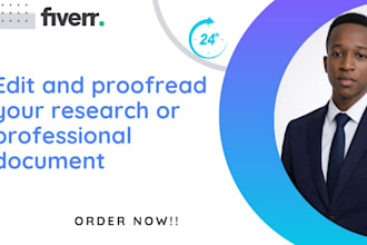 edit and proofread your research or professional document