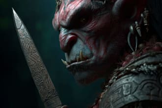 make artwork for fantasy, horror, or monster characters