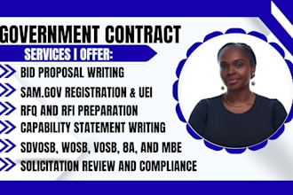 federal government contract, bid proposal, rfp response, request for proposal