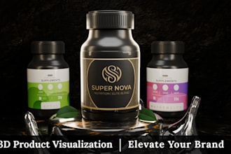 do 3d supplement bottle mockup for amazon and shopify