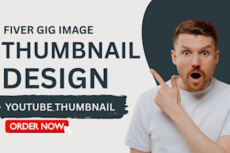 design a professional fiver gig image thumbnail