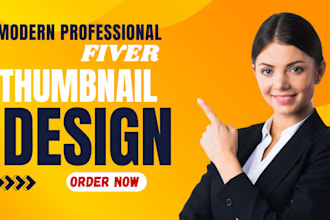 design a professional fiver gig image thumbnail