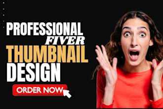 design a professional fiver gig image thumbnail