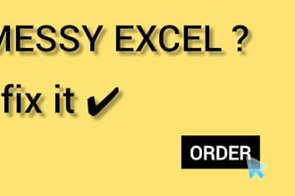 clean and format messy excel data professionally