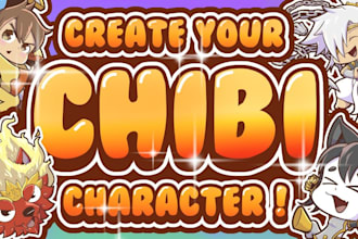 draw your cute and kawaii chibi characters
