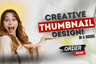 design an amazing you tube thumbnail