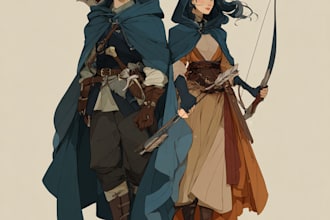 draw your dnd character art
