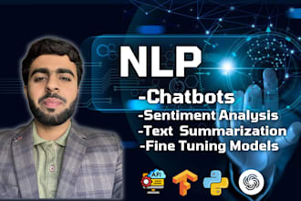 build nlp models, chatbots, and text analysis systems using python