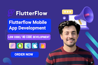 build flutterflow mobile app, flutter developer, mvp app,