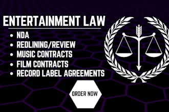 draft or review your entertainment and music law contracts