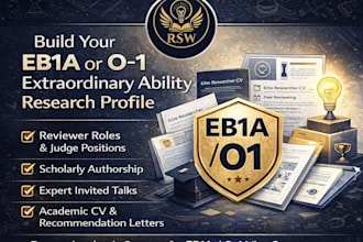 help build your eb1a or o1 extraordinary ability research profile