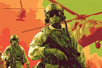 draw military themed illustrations