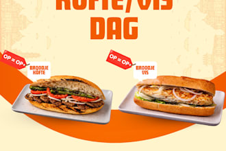 create modern flyer, restaurant menu, islamic or social media design