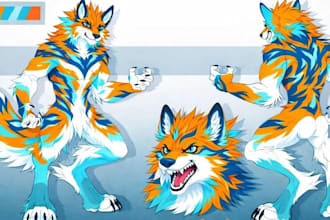 draw furry art nsfw furry reference sheet for fursona character furry oc or sfw