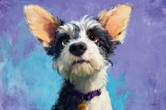 draw enchanting disney style animal portrait