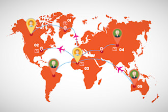 design top quality eye catching vector map