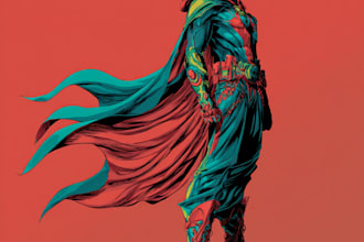 superhero character for comics
