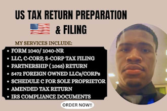 prepare and efile us tax return form 1040 1120 1065 for individual business tax