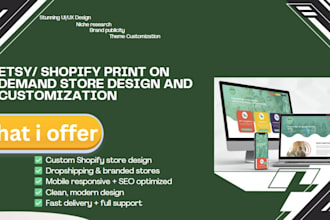 design shopify printondemand etsy printondemand  on printify printiful gelato
