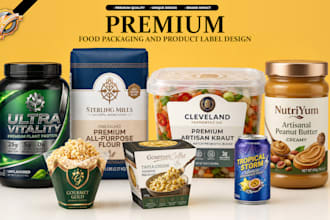 design food packaging and product label design