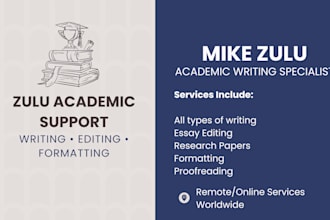 do academic writing editing and essay support