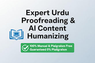 humanize and proofread your ai generated urdu content