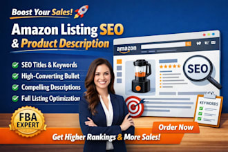 write amazon listing SEO product description amazon product listing optimization