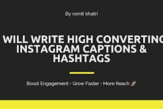 write engaging instagram captions and targeted hashtags