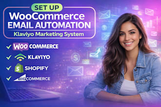 setup woocommerce email automation klaviyo marketing system shopify bigcommerce