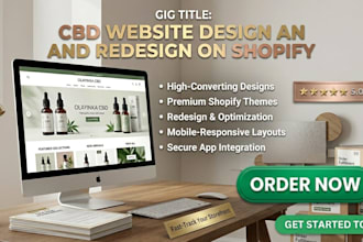 cbd website design and redesign on shopify