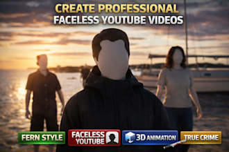 produce premium cinematic 3d fern style documentary videos for youtube