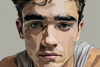 draw cartoon vector portrait from your photo