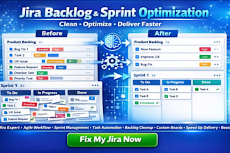 clean and optimize jira backlog sprint and task workflows using advanced ai tool