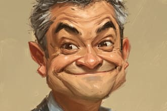do a cartoon portrait caricature