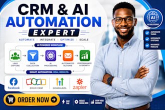 setup facebook lead capture form ai automation zoho crm ghl zapier integration
