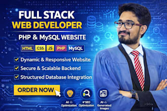 build responsive php mysql website for your business