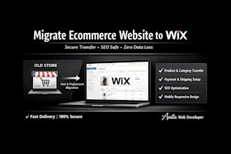 migrate ecommerce website to wix with secure product order and SEO transfer