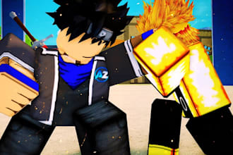 develop custom full roblox game, full game creation, simulator game, map design