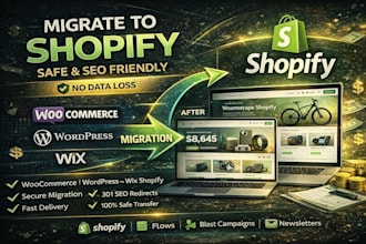 migrate woocommerce wordpress weebly esty printful or wix to shopify