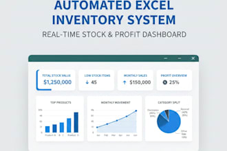 create a custom automated excel inventory system