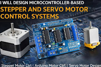 design microcontroller based stepper and servo motor control systems