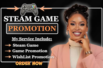 do steam game promotion, steam game marketing steam game wishlist game promotion