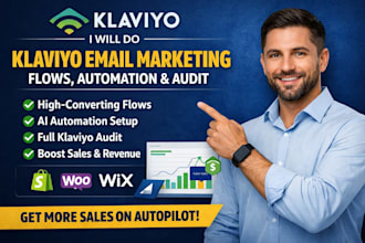 setup klaviyo email marketing flows automation campaigns audit sales funnel