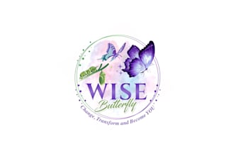 create exclusive and marvelous butterfly  logo design