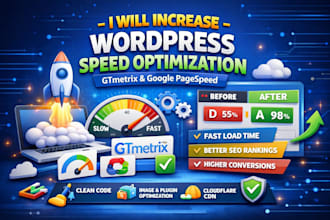 increase wordpress speed optimization for gtmetrix google page speed insights