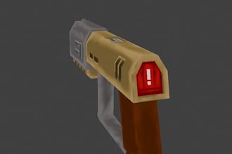 create 3d models of weapons for you